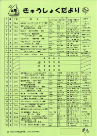 給食便り8月