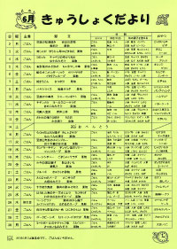 給食便り6月