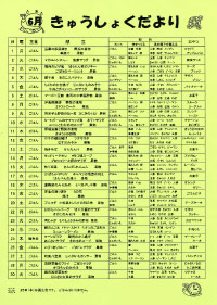 給食便り6月